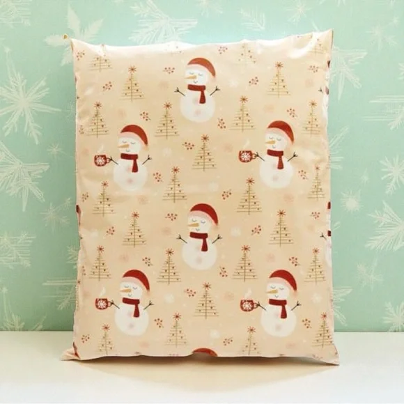 Christmas Snowman Poly Mailers 10x13 Pack of 25 - Picture 7 of 7